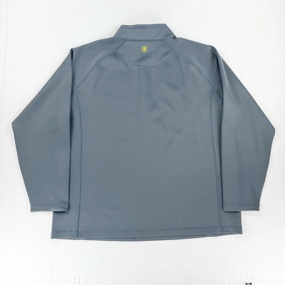 Zusa Influencer Quarter Zip Gray Long Sleeve Pullover Sweater Sweatshirt Top